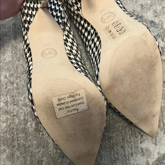 Michael Kors Black and White Stiletto Heels - Picture 2 of 7